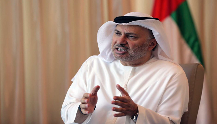 وزير الدولة للشؤون الخارجية في الامارات أنور قرقاش