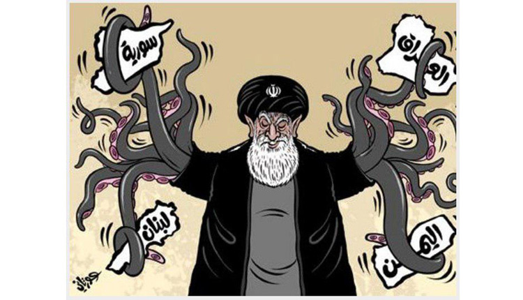 طهران تتحكم بأربعة بلدان عربية