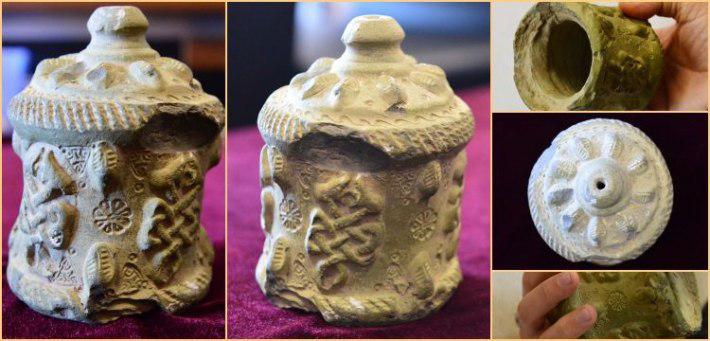 Harran'da seramikten yapılmış 900 yıllık tıpalı ilaç şişesi bulundu