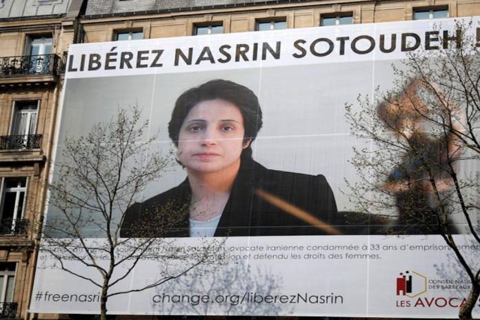 İranlı insan hakları savunucusu Nesrin Sutude Paris'te "Şehrin Onur Vatandaşı" seçildi