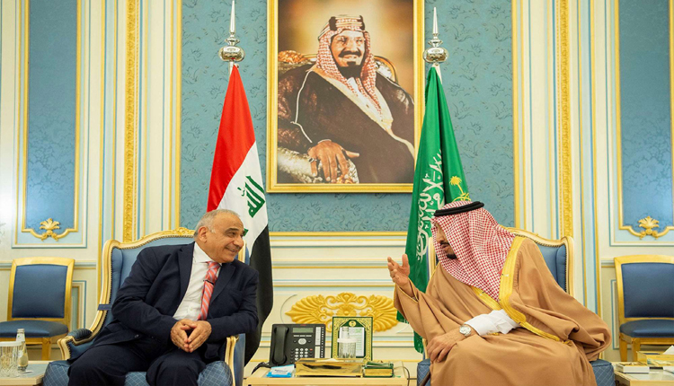 عبدالمهدي وملك سلمان