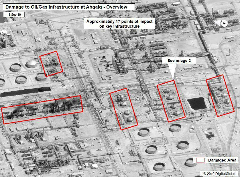 ABD, Aramco’nun uydu fotolarını yayınladı: Sorumlu İran rejimi