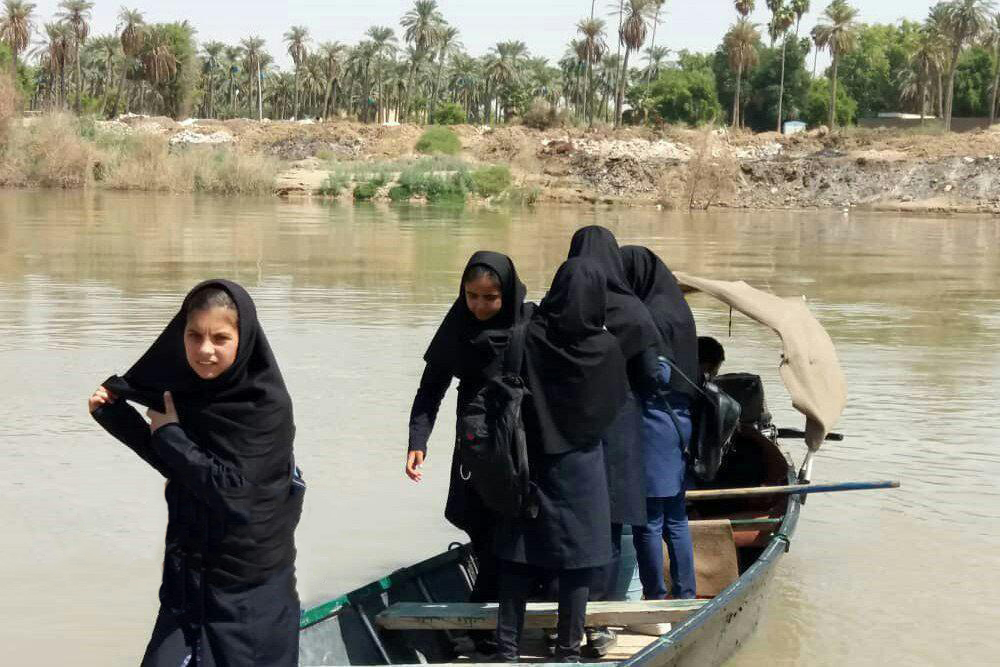 لە ترسی خنکان ٢٠%ى قوتابیانی ناوچەی باوی خوزستان وازیان لە خوێندن هێناوە