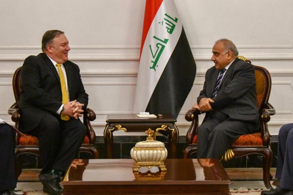 عبدالمهدي مع بومبيو