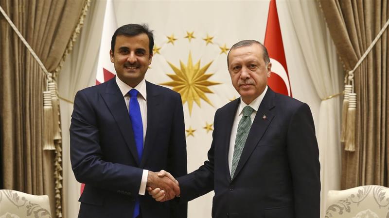 أردوغان مع بن حمد