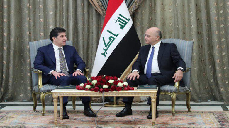 Neçirvan Barzani, Berhem Salih ve Abdulmehdi ile anayasayı görüştü