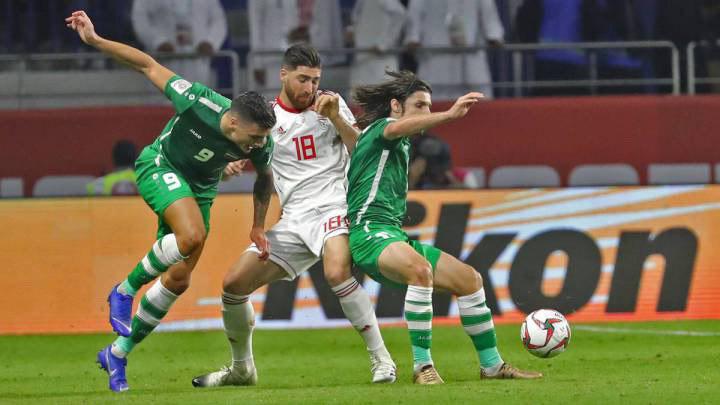 Iraqis chant anti-Iran slogans after soccer win
