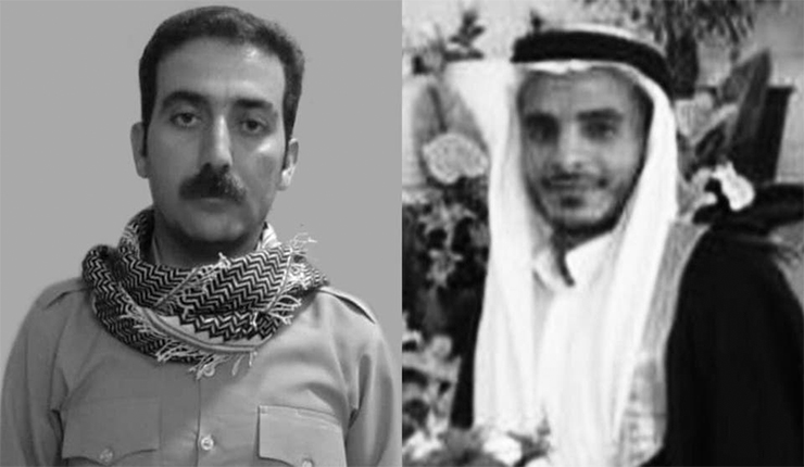 صورة الناشط الأهوازي علي الخزرجي والكوردي هدايت عبدالله بور