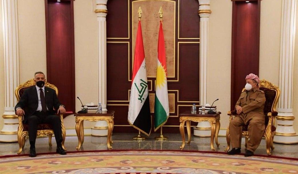 Kazımi Erbil’de Mesud Barzani tarafından kabul edildi