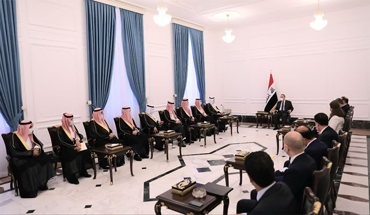 الوفد السعودي مع رئيس الوزراء