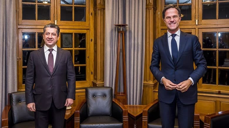 Başbakan Mesrur Barzani, Hollanda Başbakanı Rutte ile bir araya geldi