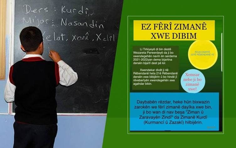 Bakur’da Kürtçe seçmeli ders talebi için kampanyalar başlatıldı