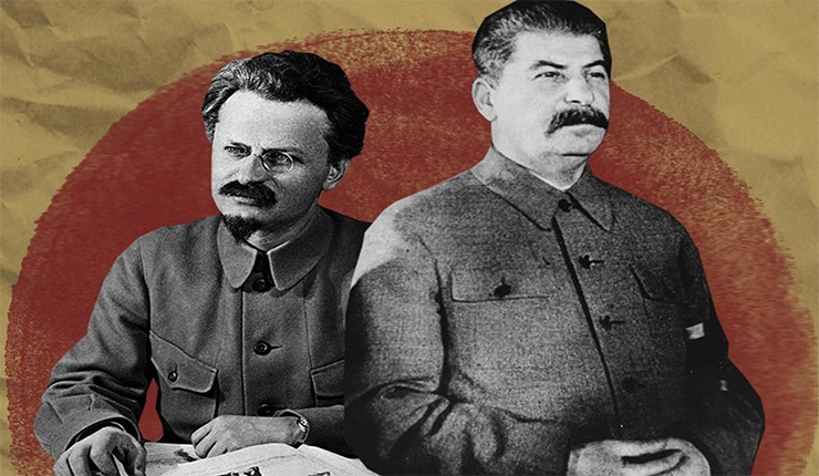 ستالين وتروتسكي