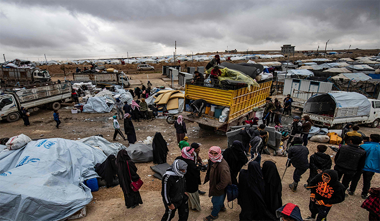 مخيم الهول بسوريا