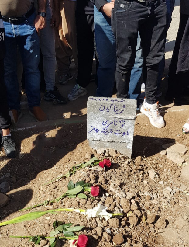 Thousands say ‘NO’ to regime at funeral of murdered Kurdish woman