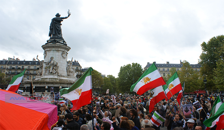 الاحتجاجات الإيرانية في باريس (ارشيف)