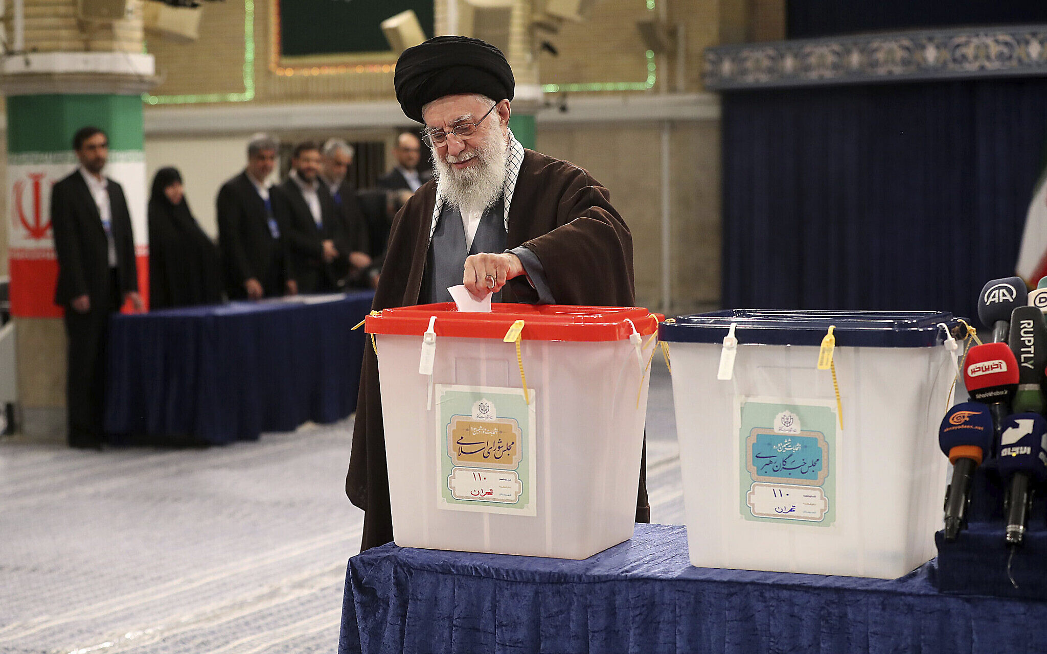 Iran’s parliamentary election end with historic low turnout