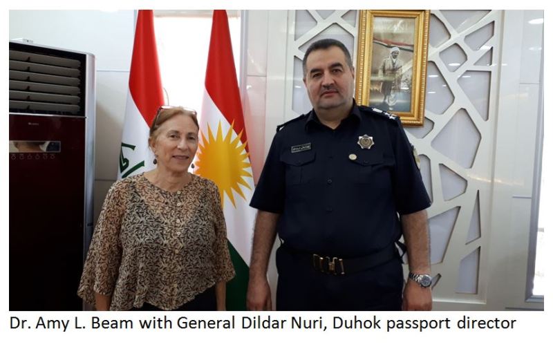 American activist, Dr. Amy L. Beam, tackles corruption in Mosul passport office