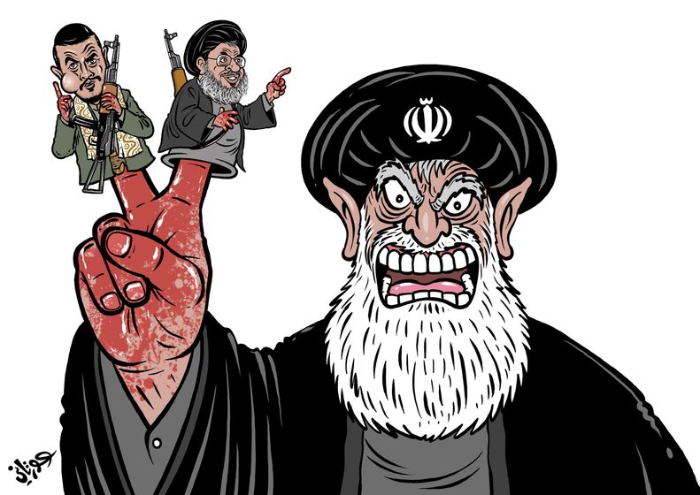کۆمارى ئیسلامى لە پشتى کارە تیرۆریستییەکانى حیزبوڵا و حووسییەکانى یەمەن و تیرۆریستەکانى عێراق و سوریایە!