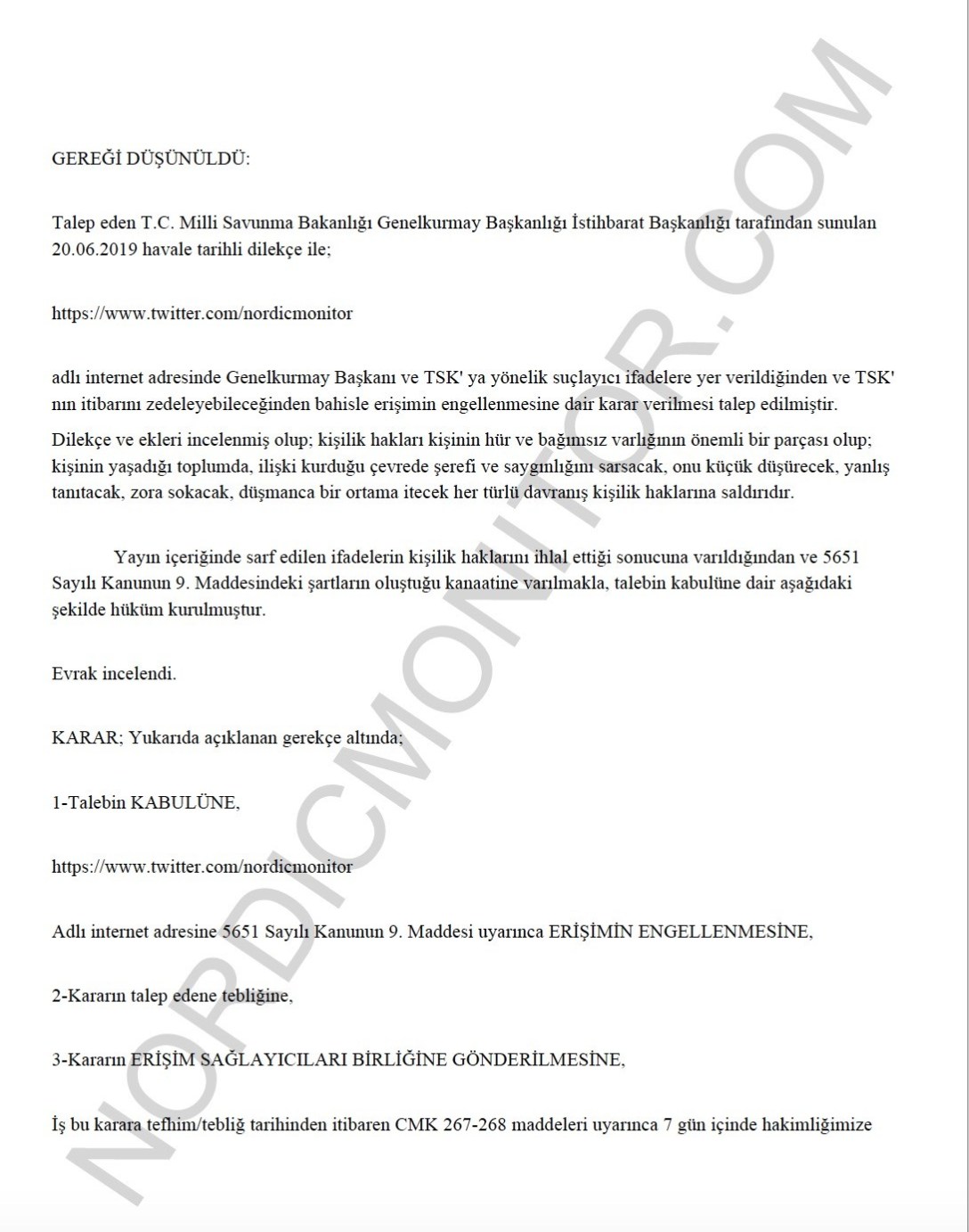 Panicked over exposé, Turkish military intelligence wants Twitter to block Nordic Monitor