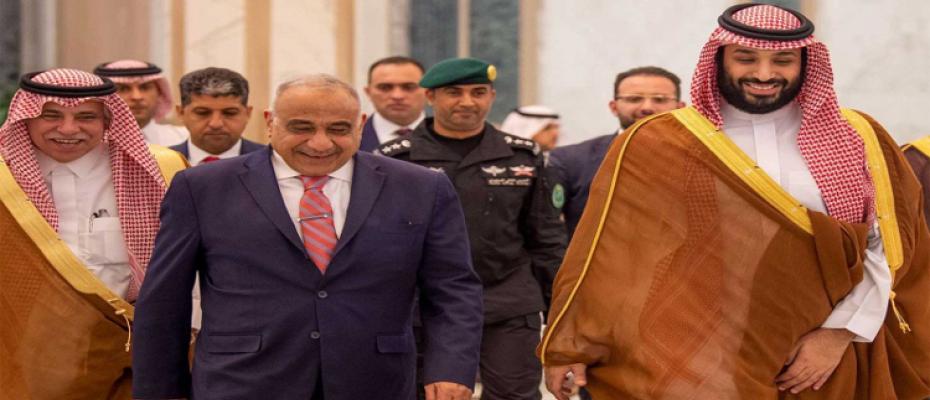 محمد بن سلمان وعادل عبدالمهدي