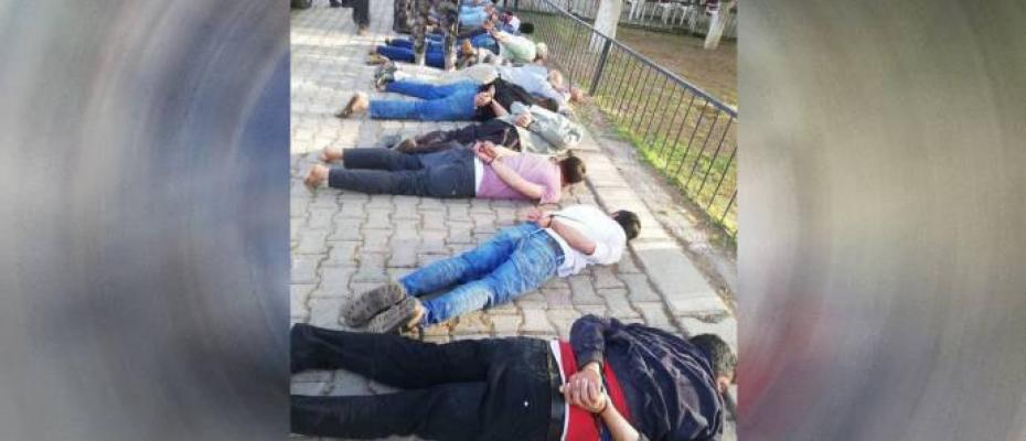 Halfeti’de karakol bahçesinde toplu işkence