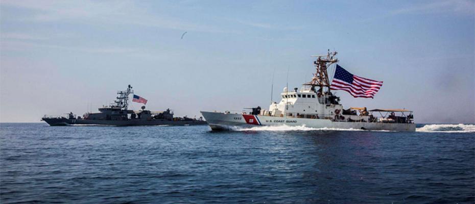 سفن حربية أمريكية في الخليج
