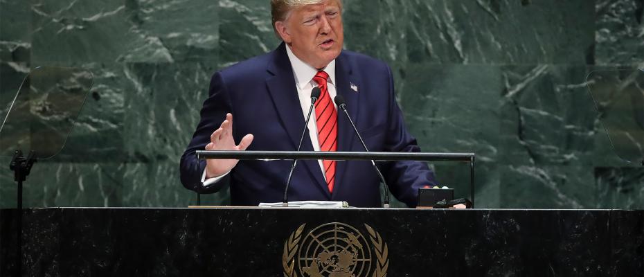  رییس جمهوری آمریکا در سازمان ملل در مورد ایران: جنگ آسان است اما شجاعان به راه صلح می‌آیند
