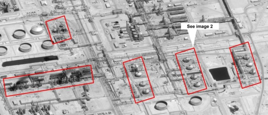 صور أقمار صناعية تدعم النظرية الأميركية بأن إيران كانت مسؤولة عن هجمات أرامكو