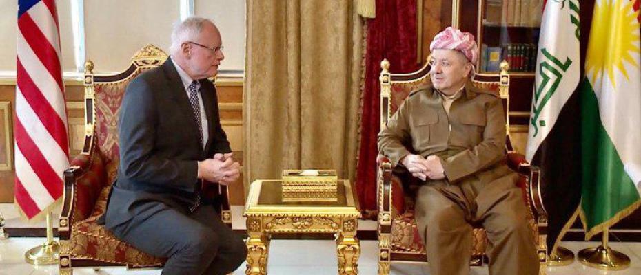 Jeffrey Erbil’de Mesud Barzani ve Mesrur Barzani ile bir araya geldi