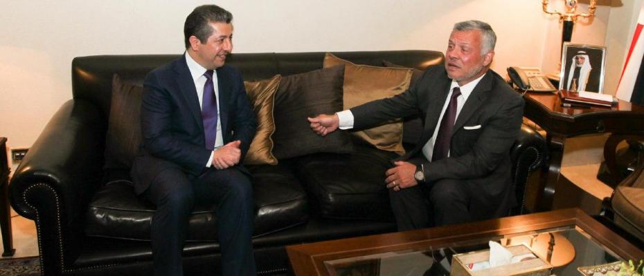 Başbakan Barzani Ürdün’de Kral Abdullah ile bir araya geldi