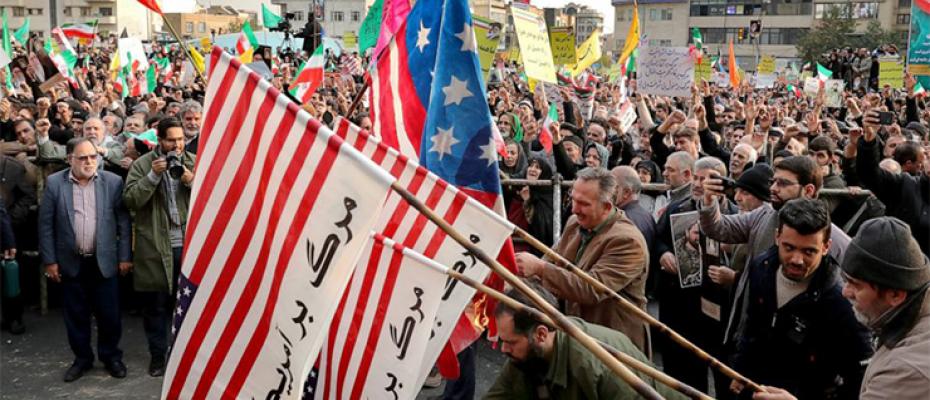 مظاهرة إيرانية ضد الولايات المتحدة