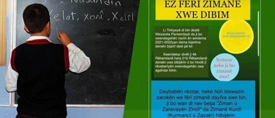 Bakur’da Kürtçe seçmeli ders talebi için kampanyalar başlatıldı 