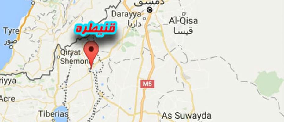 دست‌کم دو نقطە در "قنیطرە" توسط هلیکوپترهای اسرائیل هدف قرار گرفتند