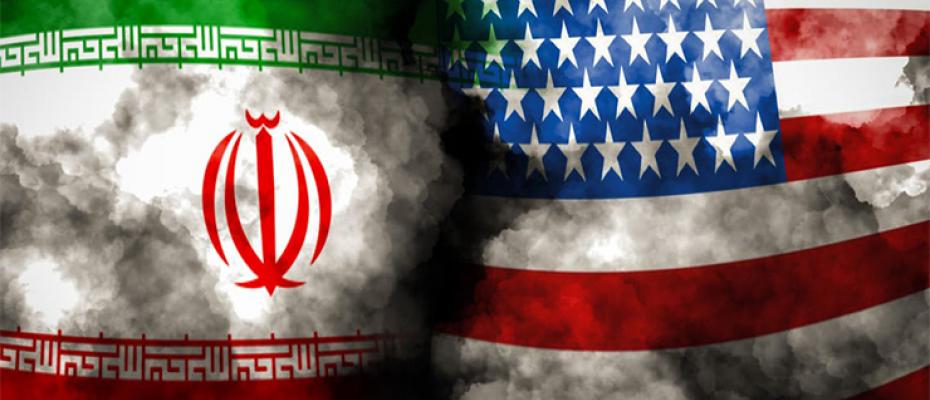 العلم الأميركي والإيراني