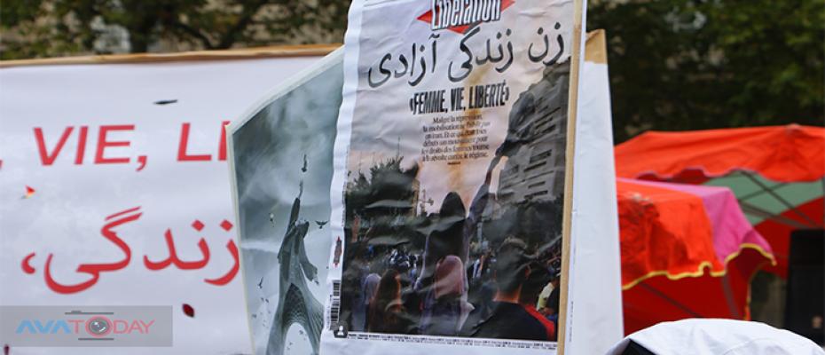 مظاهرات إيرانيين في باريس ضد النظام الملالي