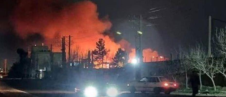 انفجار در شهرک قدس تهران آسمان شب را روشن کرد